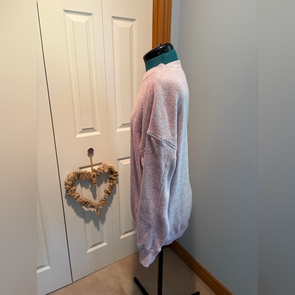 🎉Host Pick 🎉 AERIE ‘Getaway’ Waffle Pink Oversized Sweatshirt - Picture 6 of 12